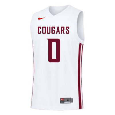 Washington State Cougars #0 Efe Abogidi College Basketball Jerseys Sale-White